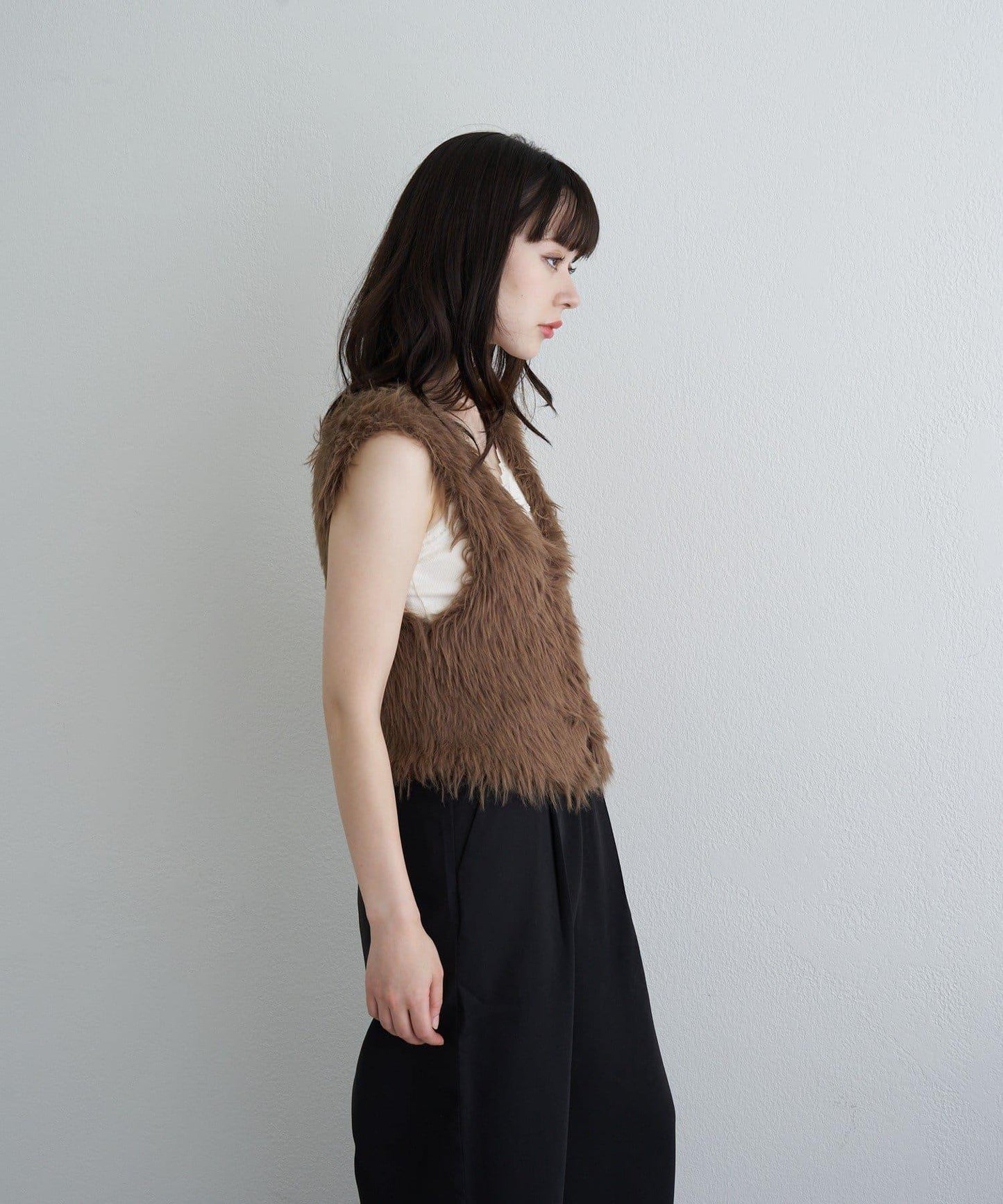 【RAY CASSIN】毛絨針織背心