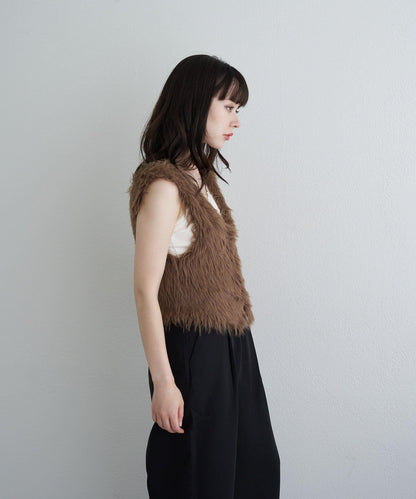 【RAY CASSIN】毛絨針織背心