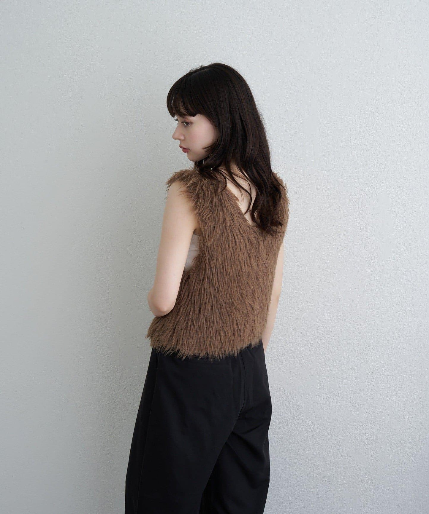 【RAY CASSIN】毛絨針織背心