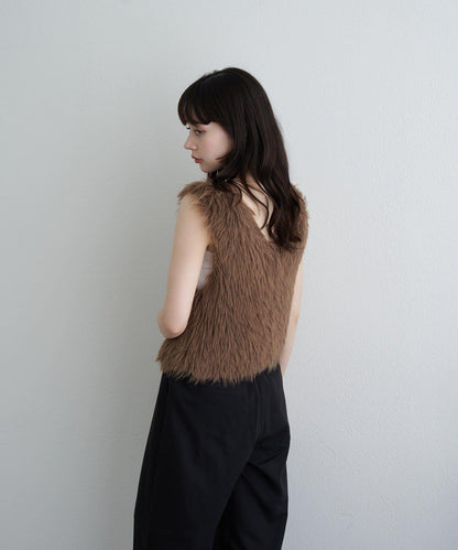 【RAY CASSIN】毛絨針織背心