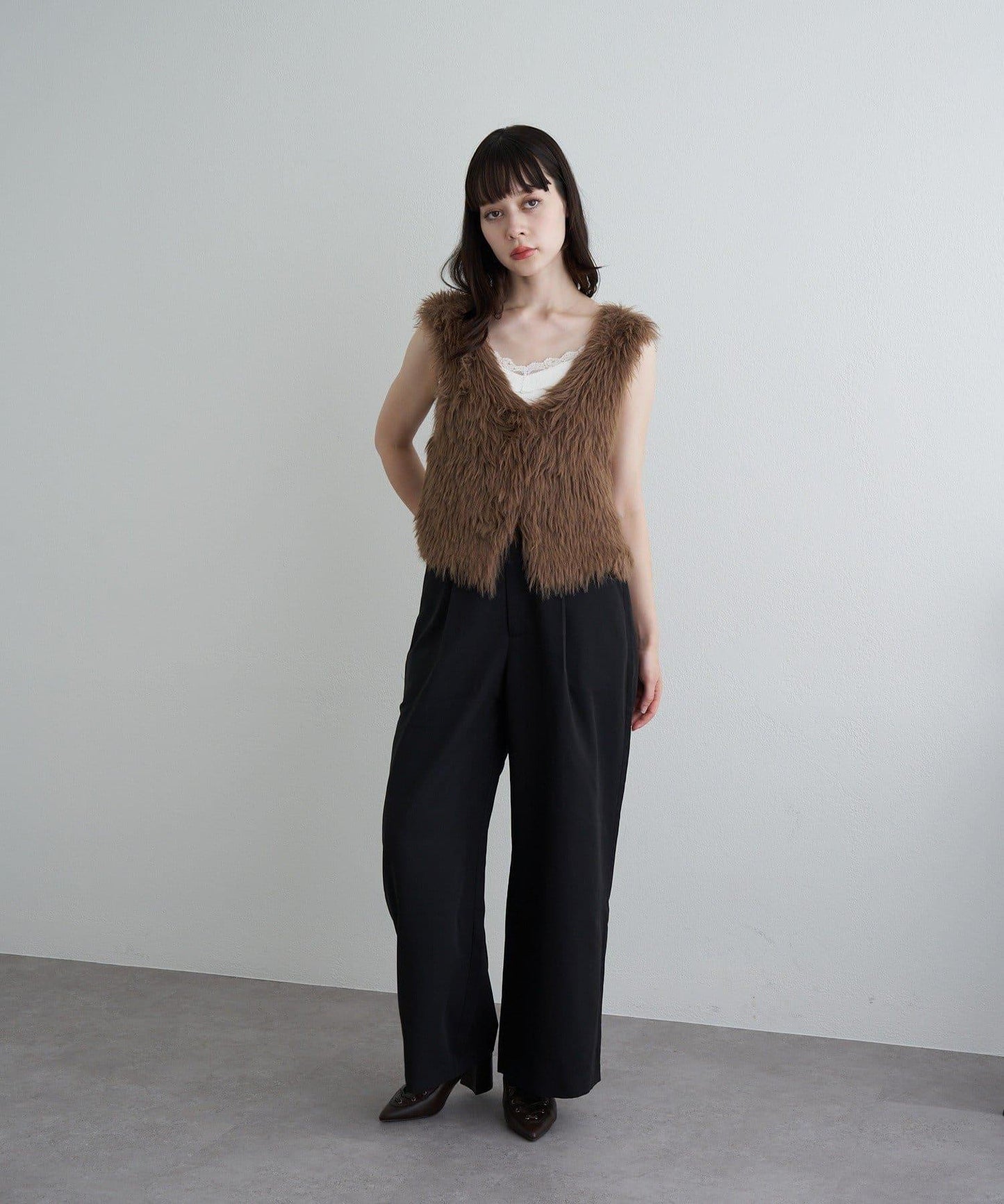 【RAY CASSIN】毛絨針織背心