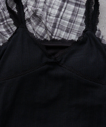 透視開衫與內衣吊帶套裝