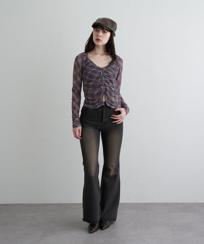 透視開衫與內衣吊帶套裝