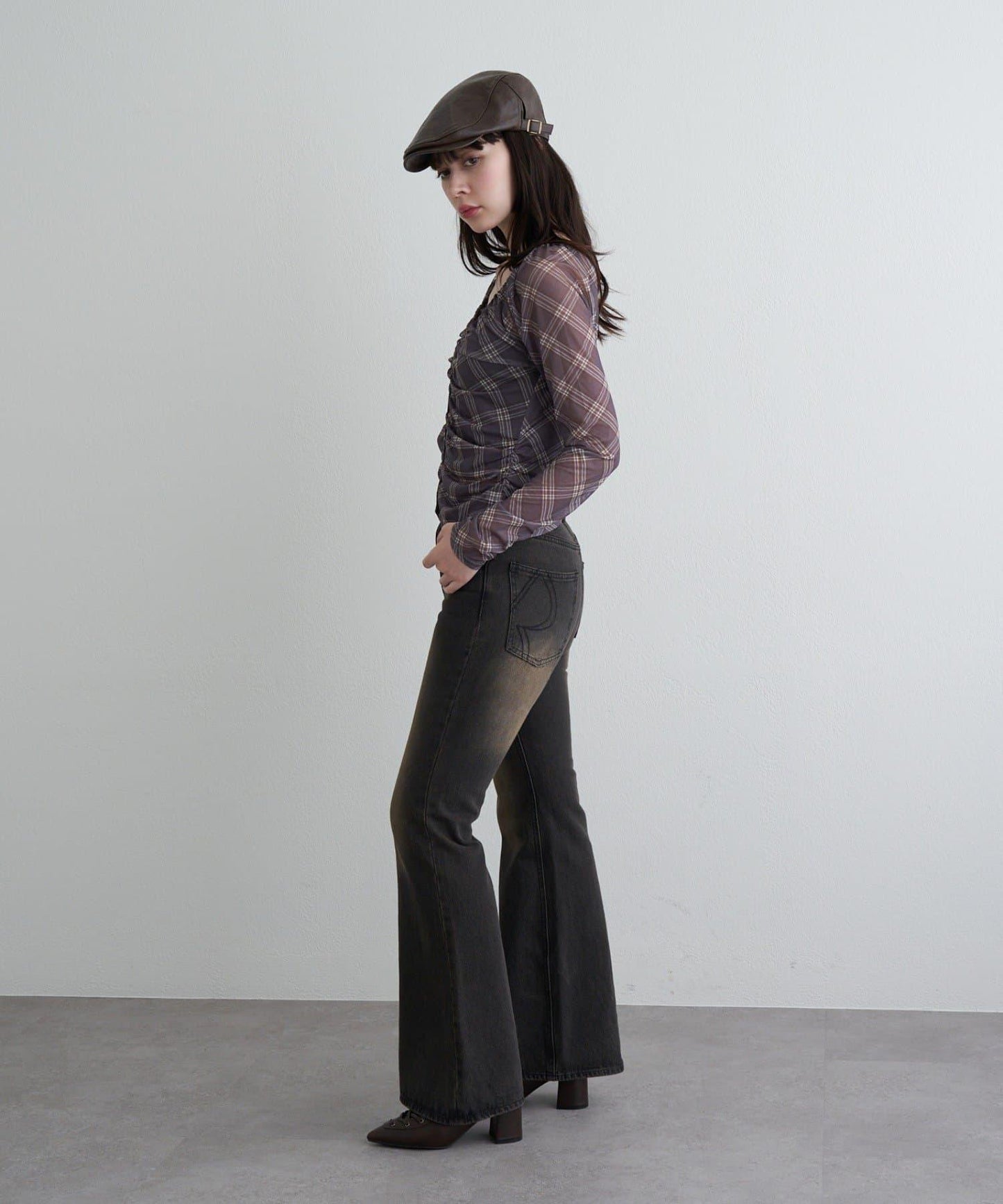 透視開衫與內衣吊帶套裝