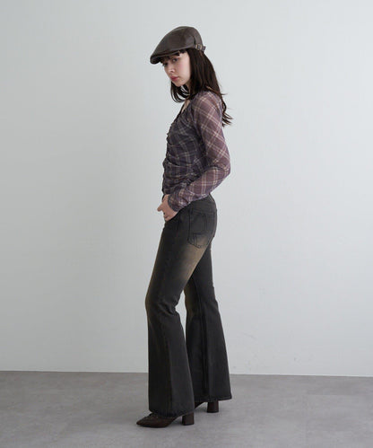 透視開衫與內衣吊帶套裝