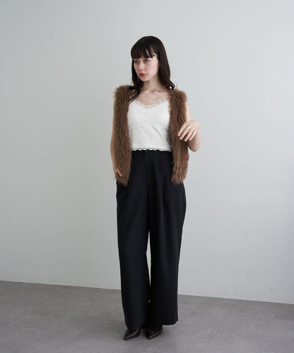 【RAY CASSIN】毛絨針織背心