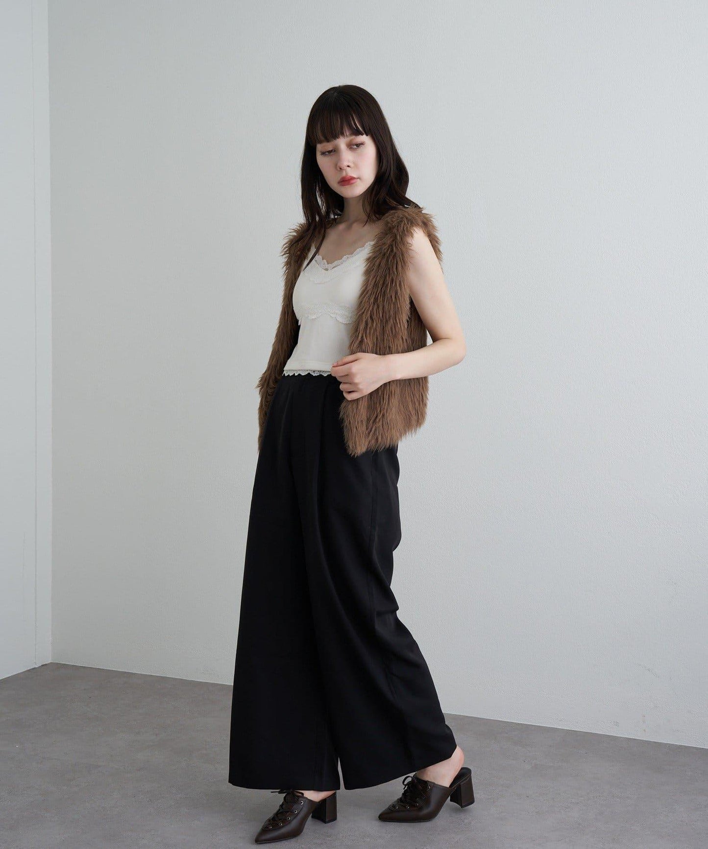 【RAY CASSIN】毛絨針織背心