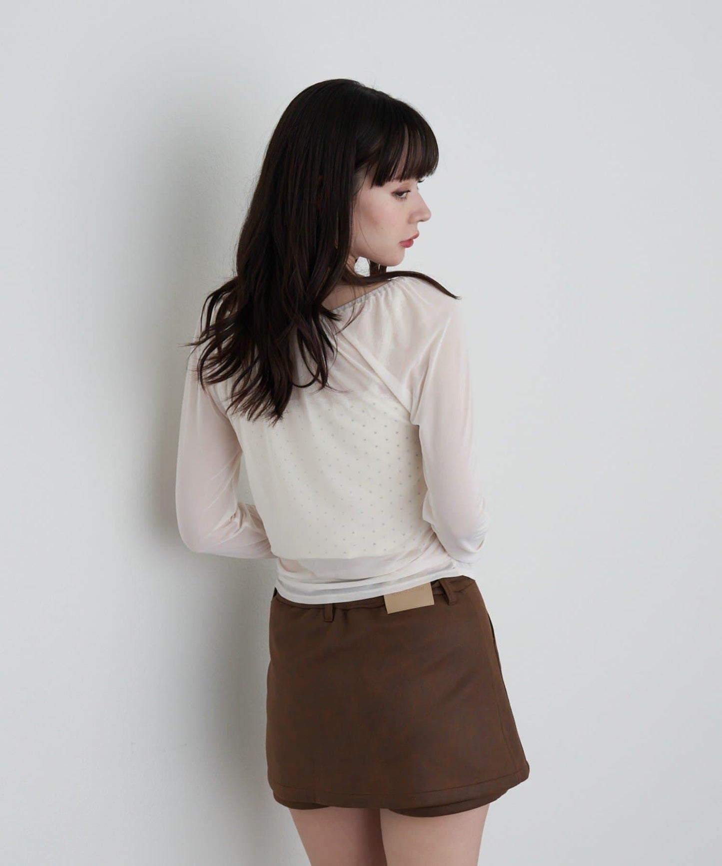 透視開衫與內衣吊帶套裝