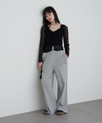 透視開衫與內衣吊帶套裝