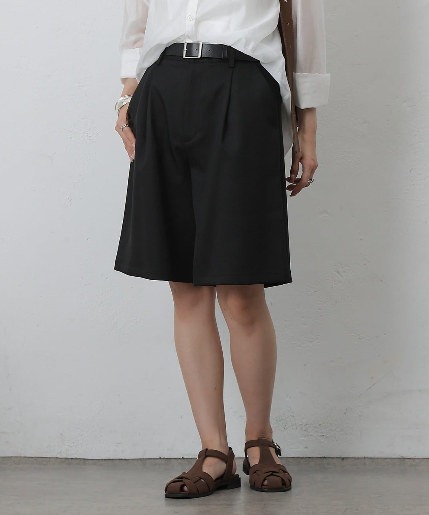 【AW/可搭配套裝】仿羊毛中褲