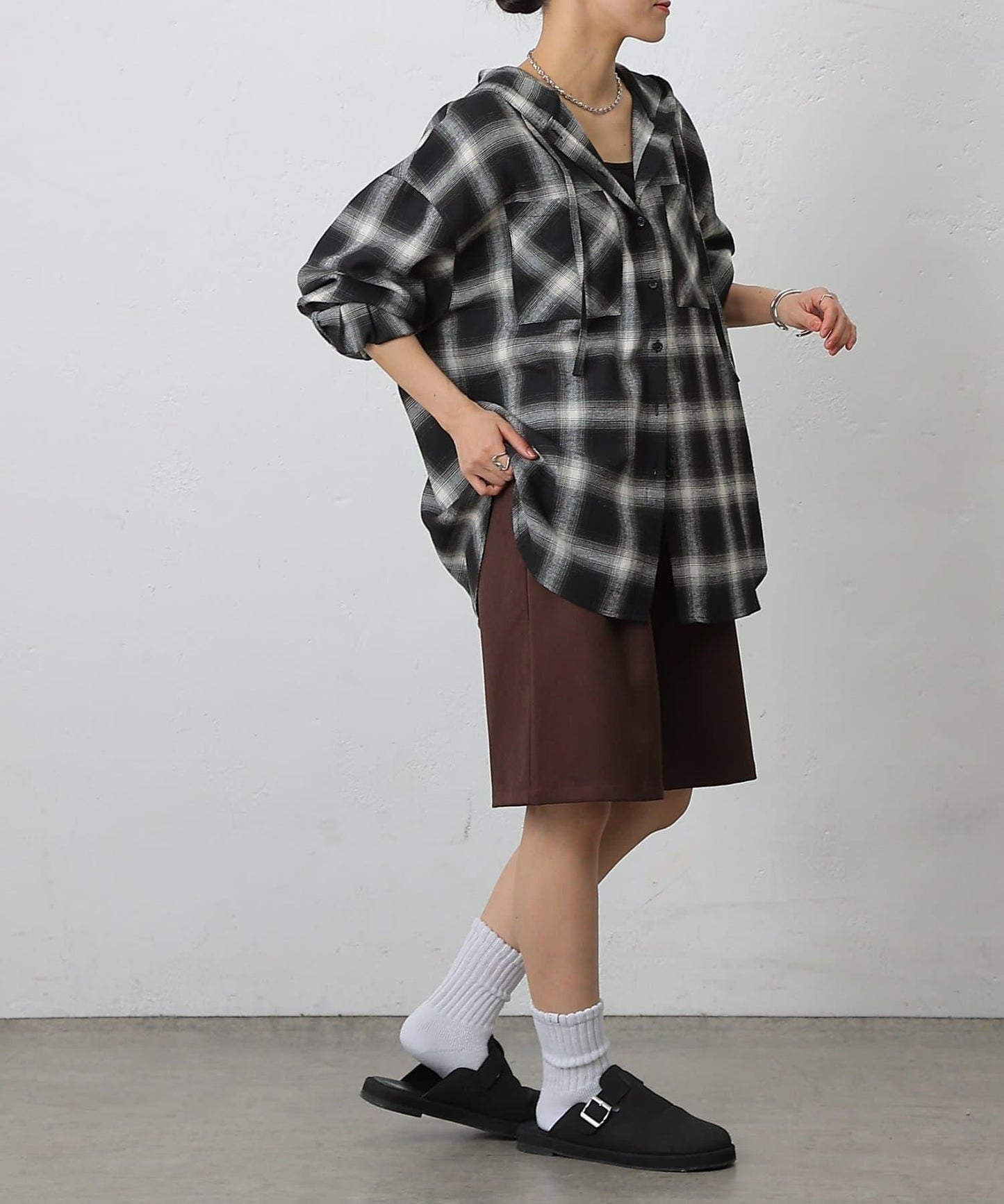 【AW/可搭配套裝】仿羊毛中褲