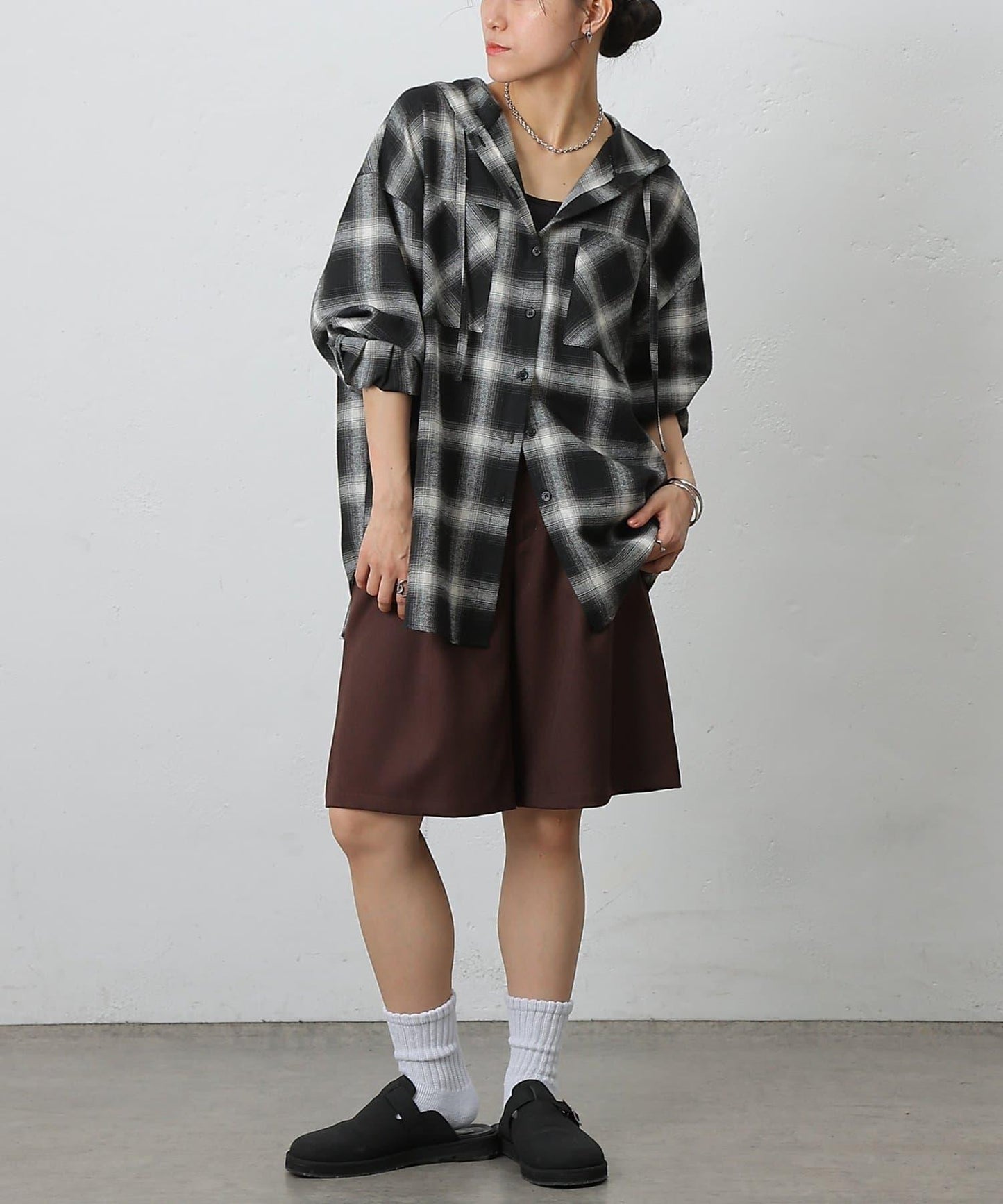 【AW/可搭配套裝】仿羊毛中褲