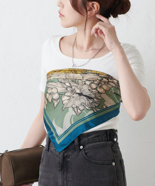 印花方巾 70×70
