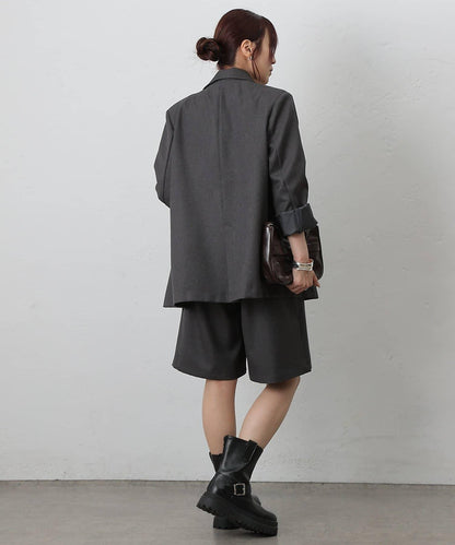 【AW/可搭配套裝】仿羊毛中褲