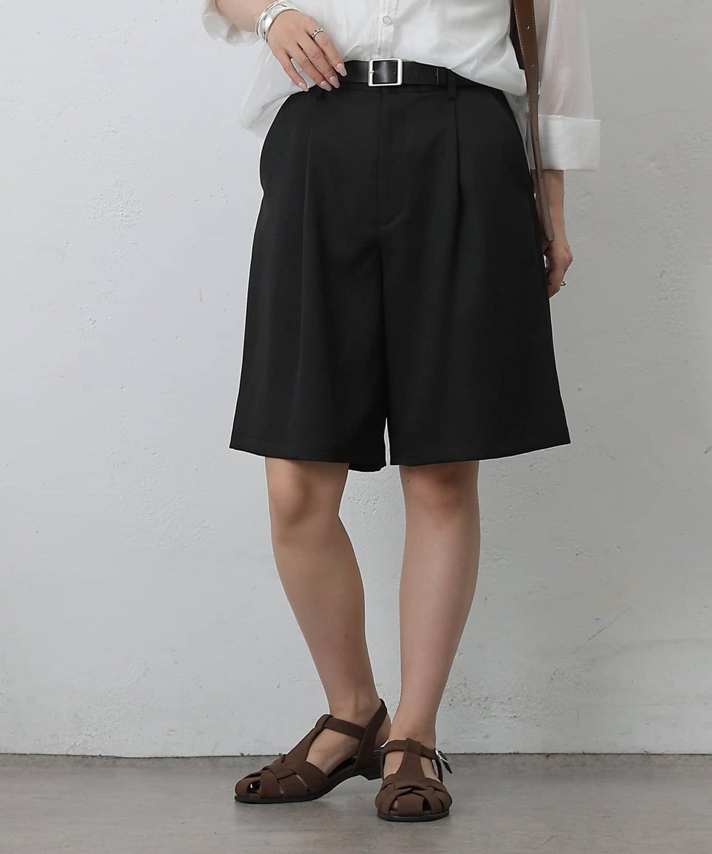 【AW/可搭配套裝】仿羊毛中褲