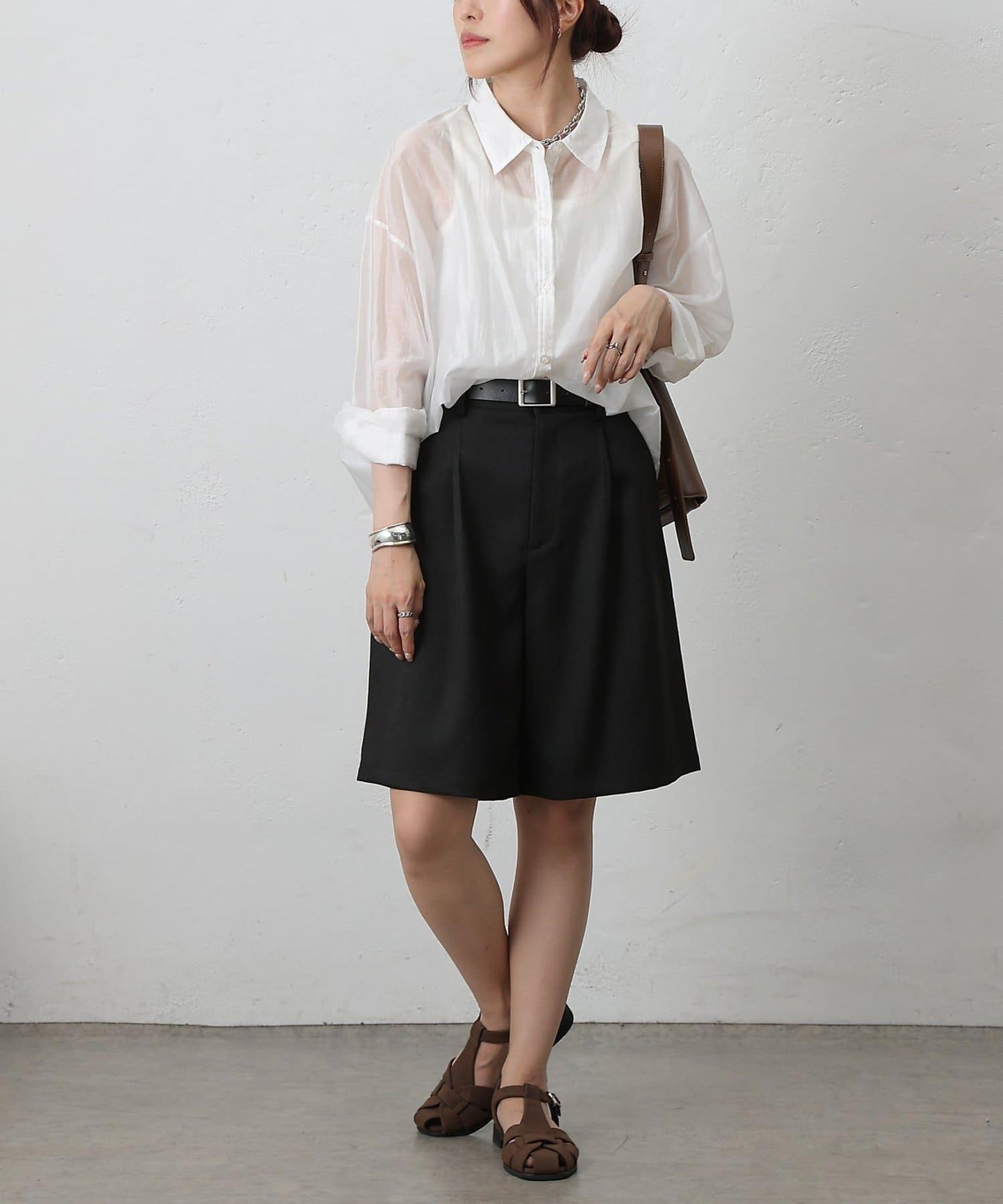 【AW/可搭配套裝】仿羊毛中褲