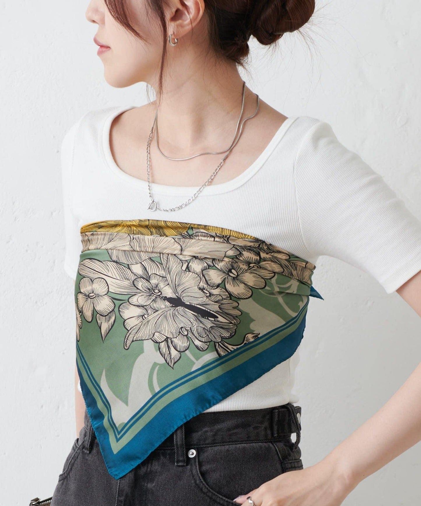 印花方巾 70×70