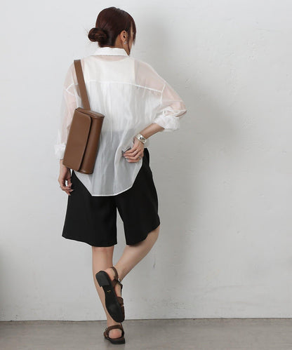 【AW/可搭配套裝】仿羊毛中褲