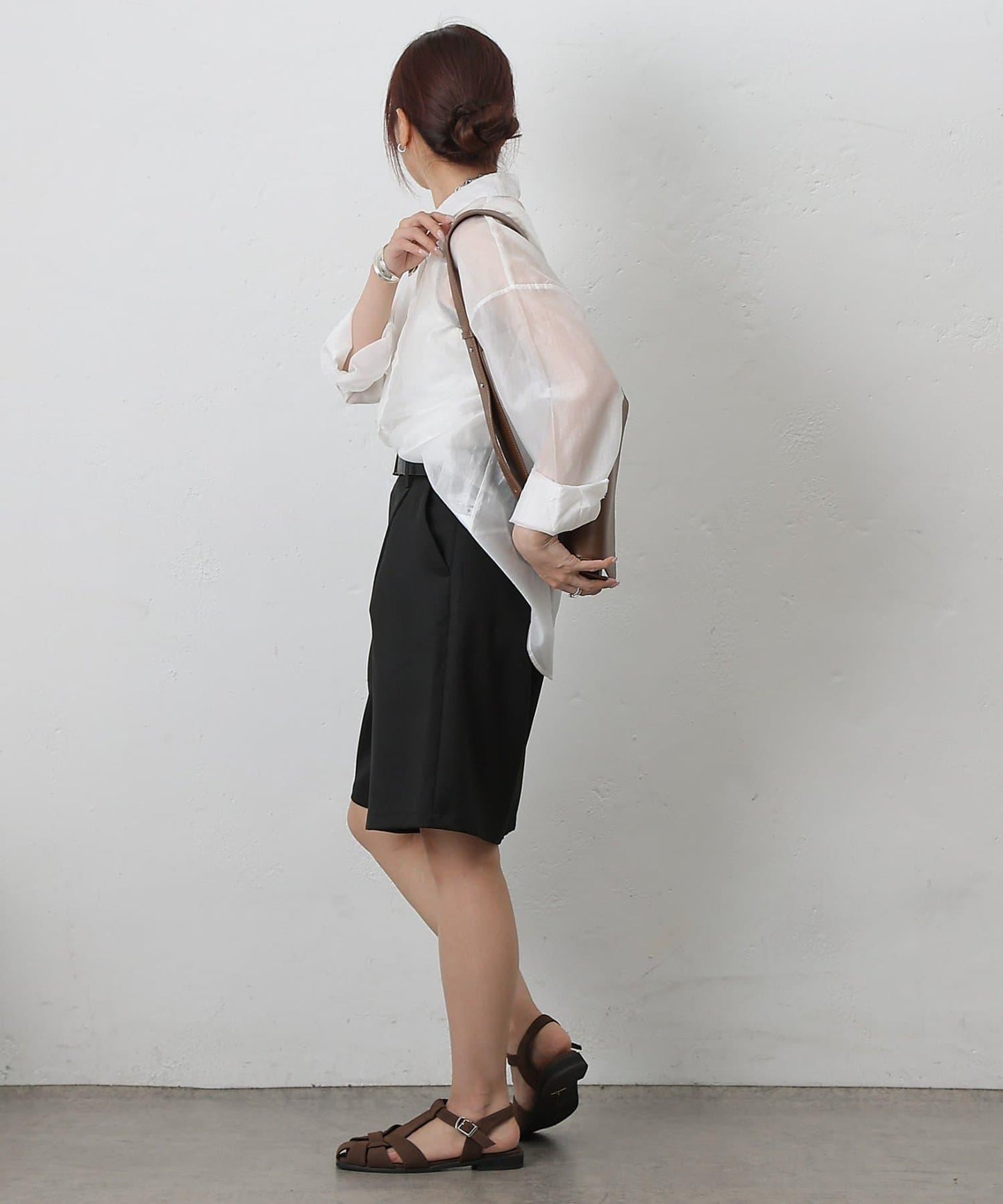 【AW/可搭配套裝】仿羊毛中褲