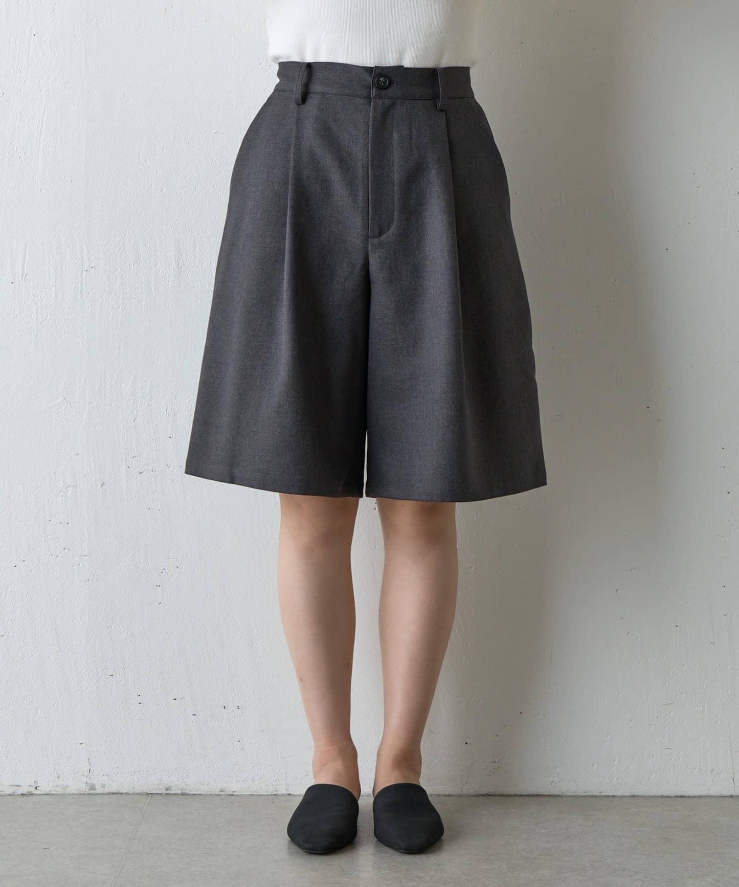 【AW/可搭配套裝】仿羊毛中褲