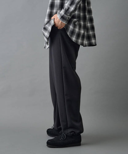 【AW季節/可搭配套裝】TC針織抽繩長褲