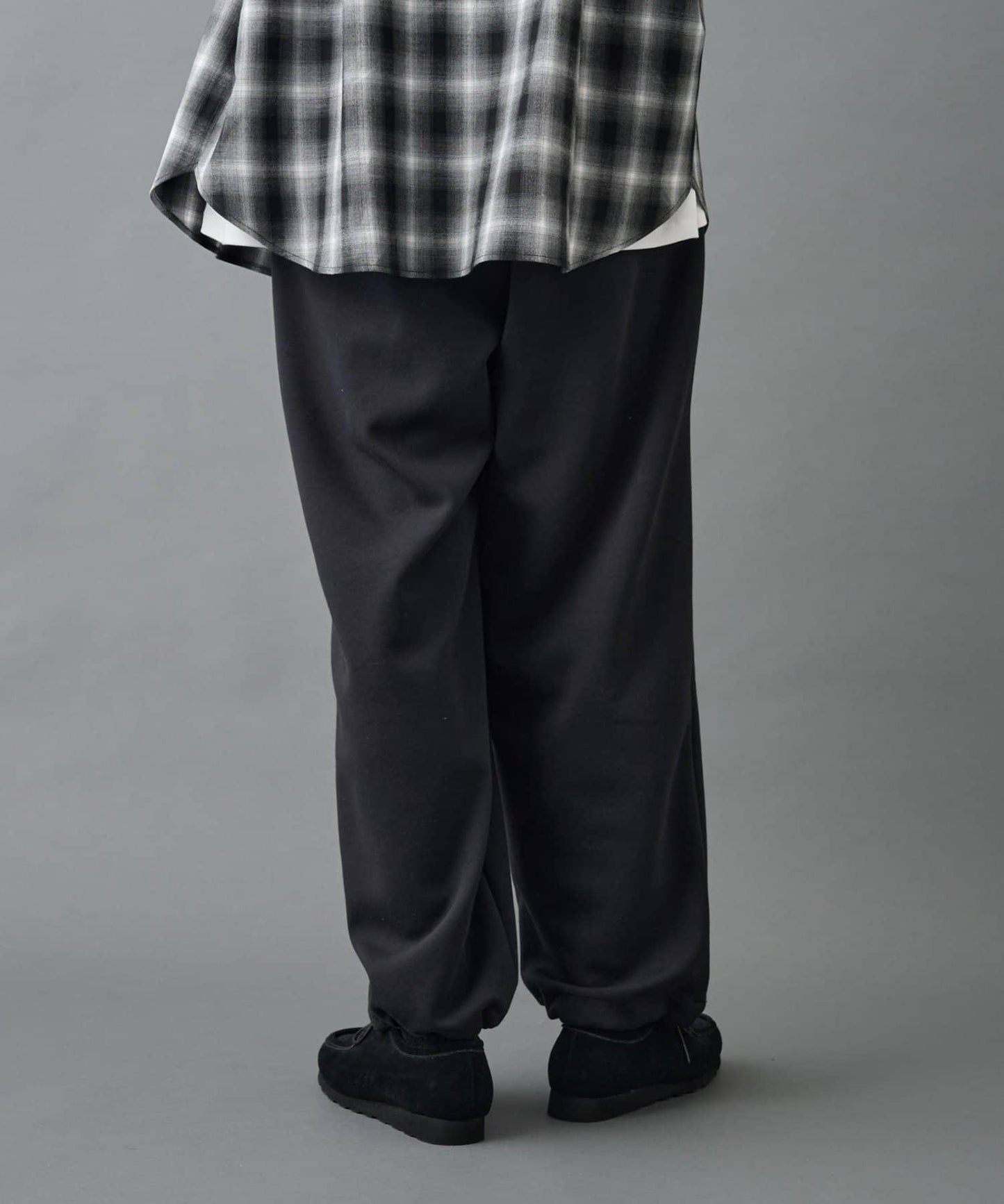 【AW季節/可搭配套裝】TC針織抽繩長褲