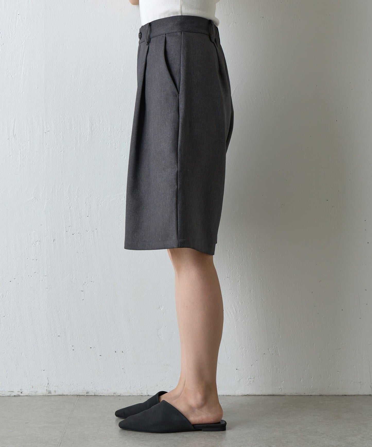 【AW/可搭配套裝】仿羊毛中褲