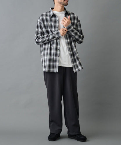 【AW季節/可搭配套裝】TC針織抽繩長褲