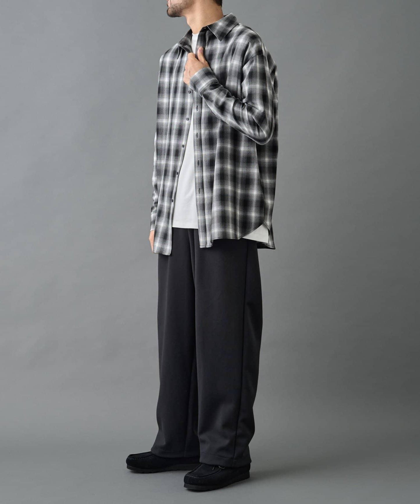 【AW季節/可搭配套裝】TC針織抽繩長褲