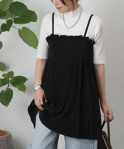 【AW】褶皺抽繩長款上衣