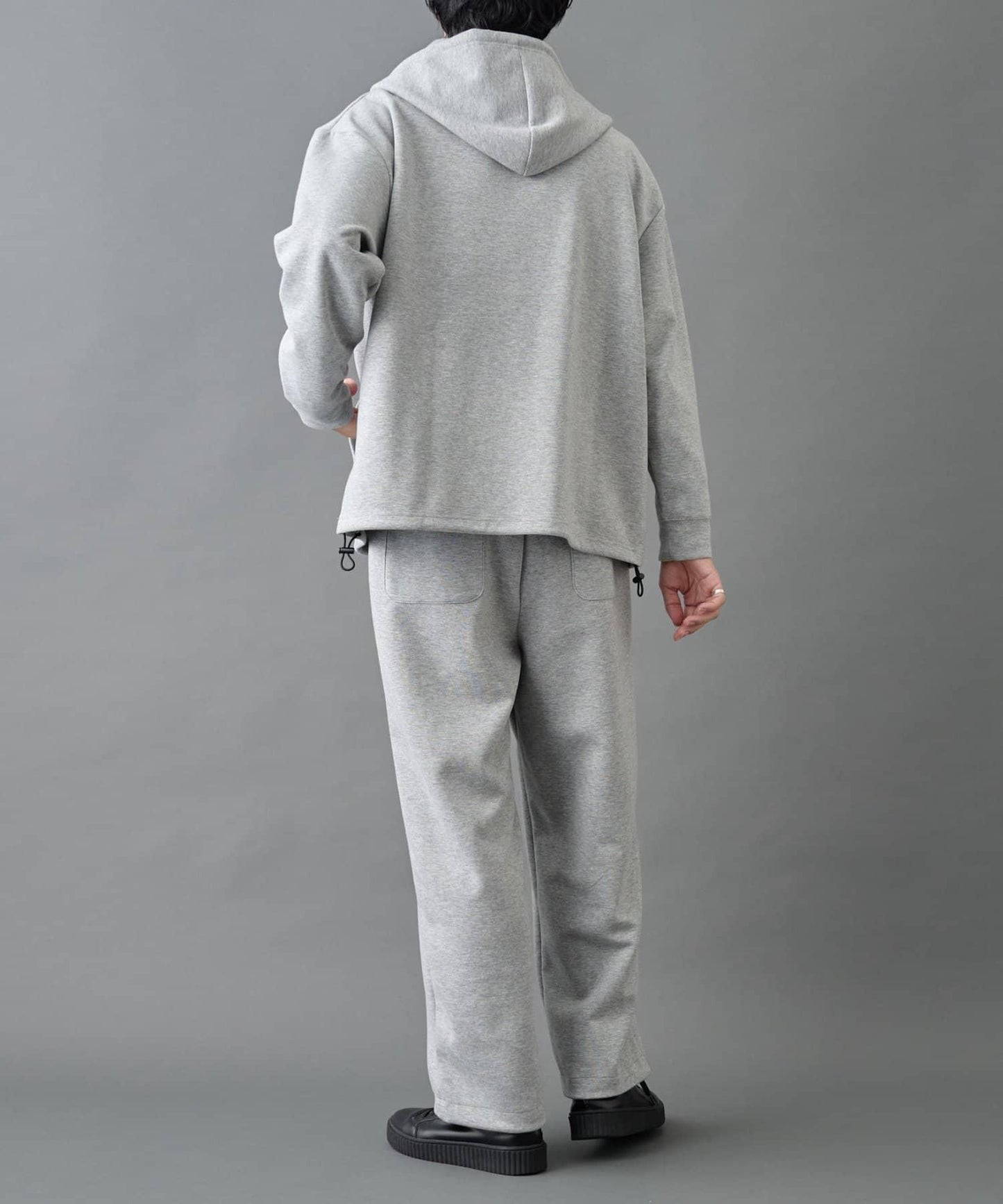 【AW季節/可搭配套裝】TC針織抽繩長褲