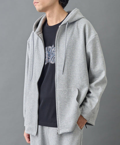 【AW季節/可搭配套裝】TC針織拉鍊連帽衛衣