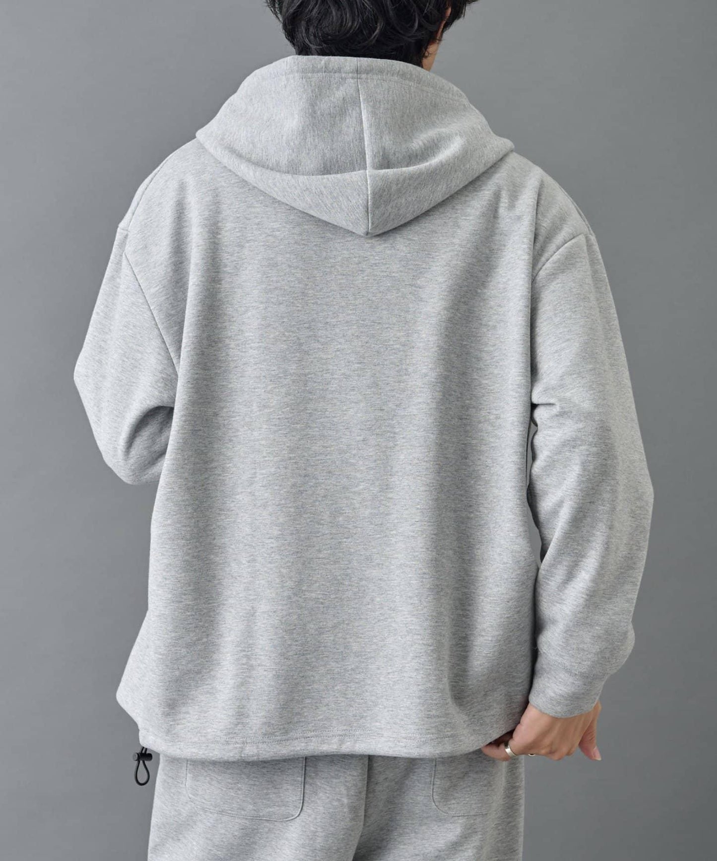 【AW季節/可搭配套裝】TC針織拉鍊連帽衛衣