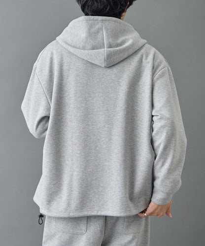 【AW季節/可搭配套裝】TC針織拉鍊連帽衛衣