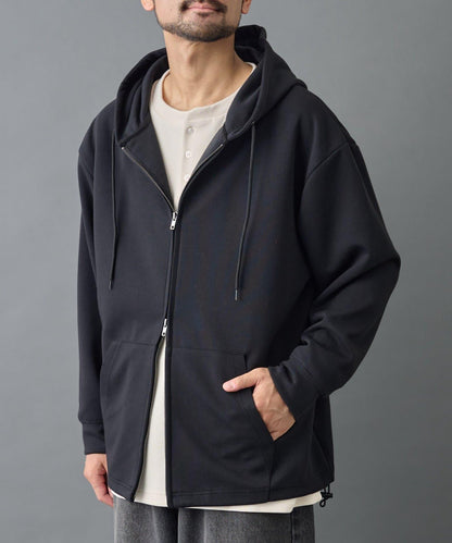 【AW季節/可搭配套裝】TC針織拉鍊連帽衛衣