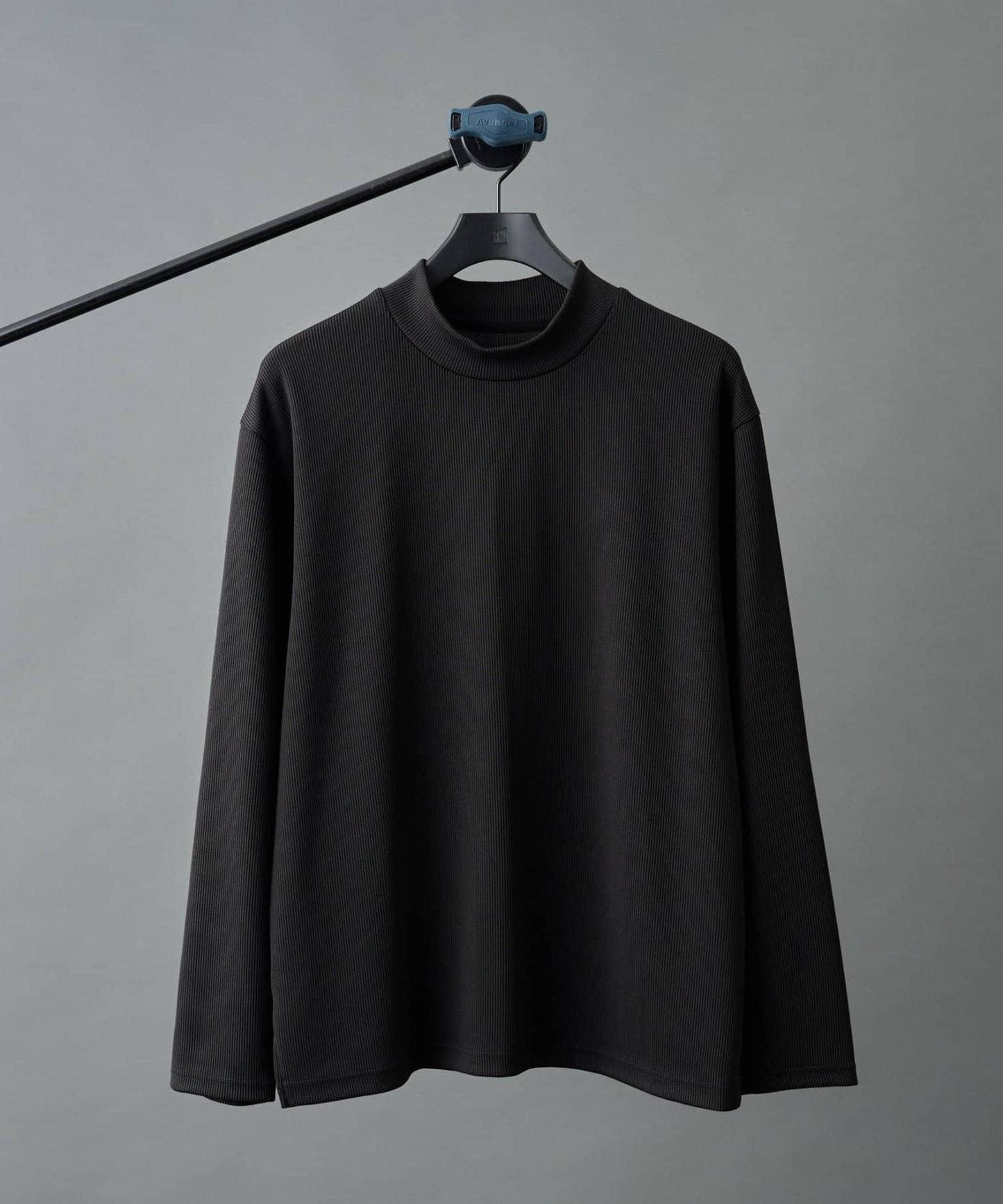 【AW】褶皺羅紋高領長袖T恤