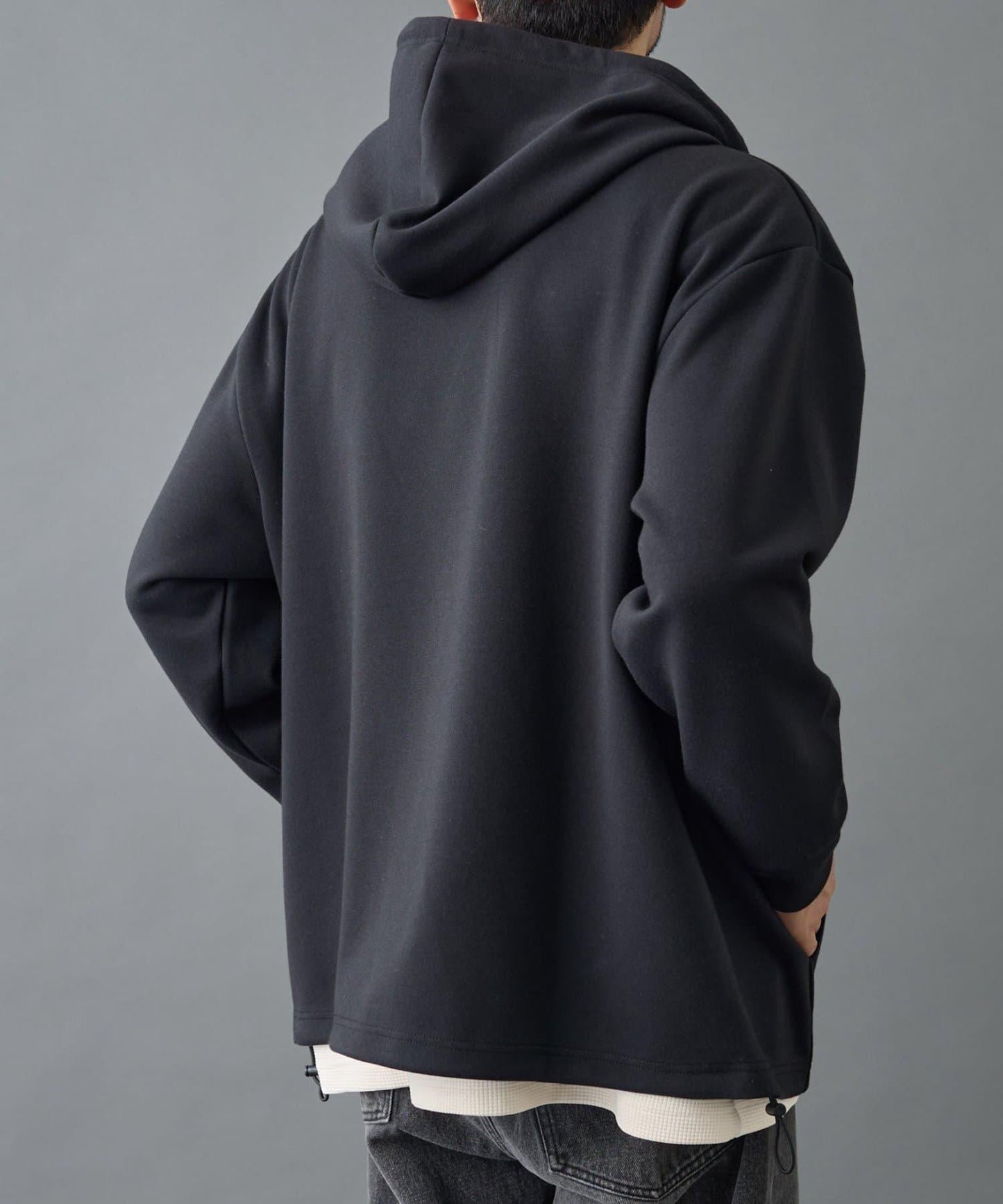 【AW季節/可搭配套裝】TC針織拉鍊連帽衛衣