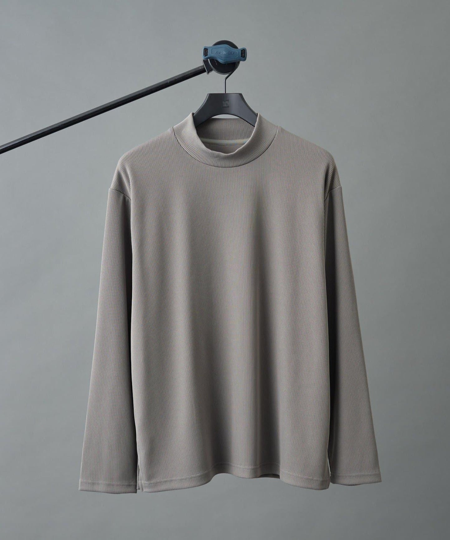 【AW】褶皺羅紋高領長袖T恤