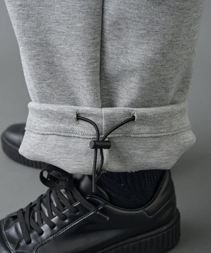 【AW季節/可搭配套裝】TC針織抽繩長褲