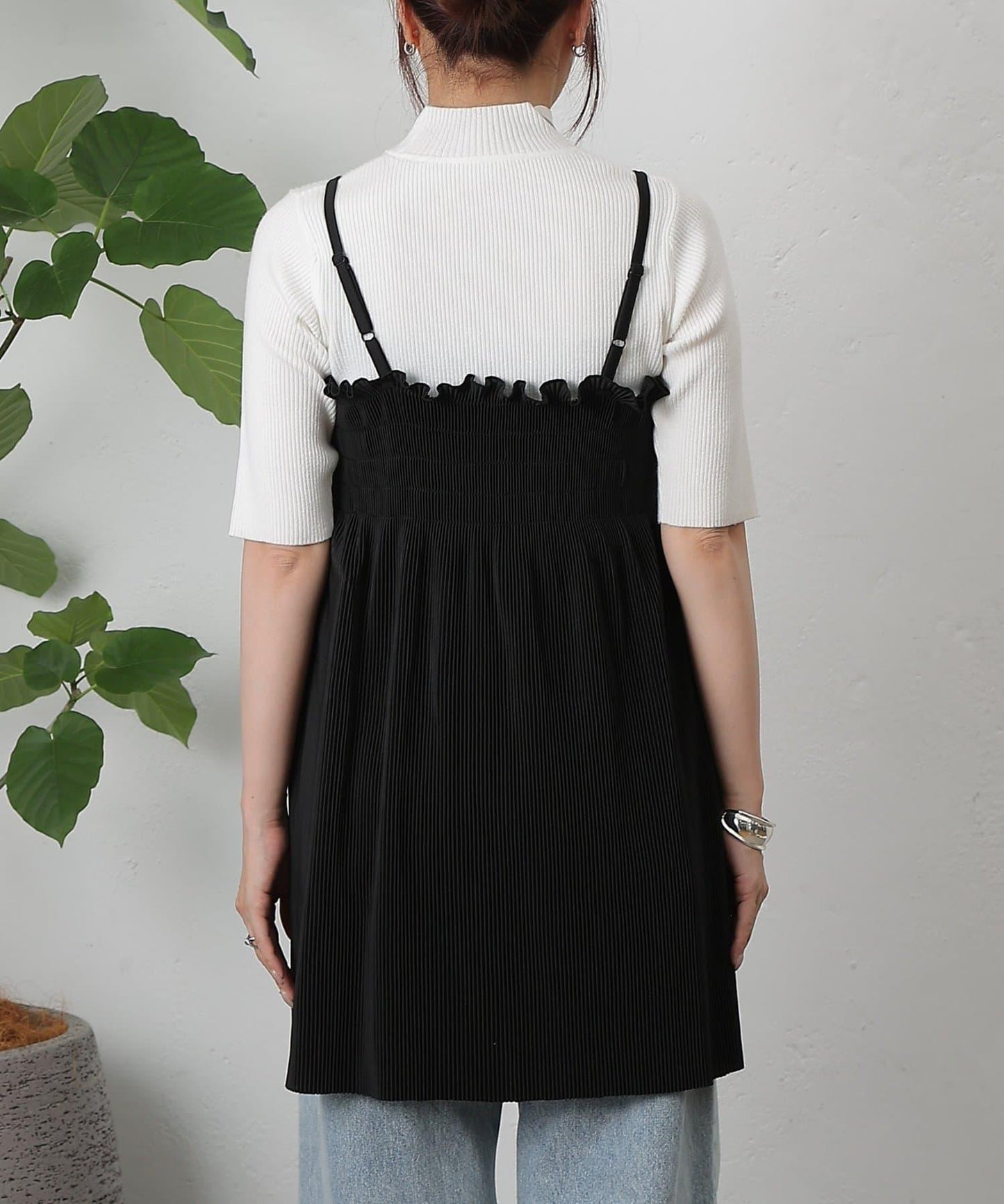 【AW】褶皺抽繩長款上衣