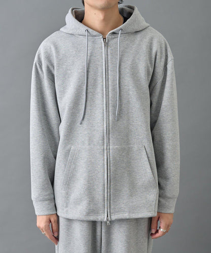 【AW季節/可搭配套裝】TC針織拉鍊連帽衛衣