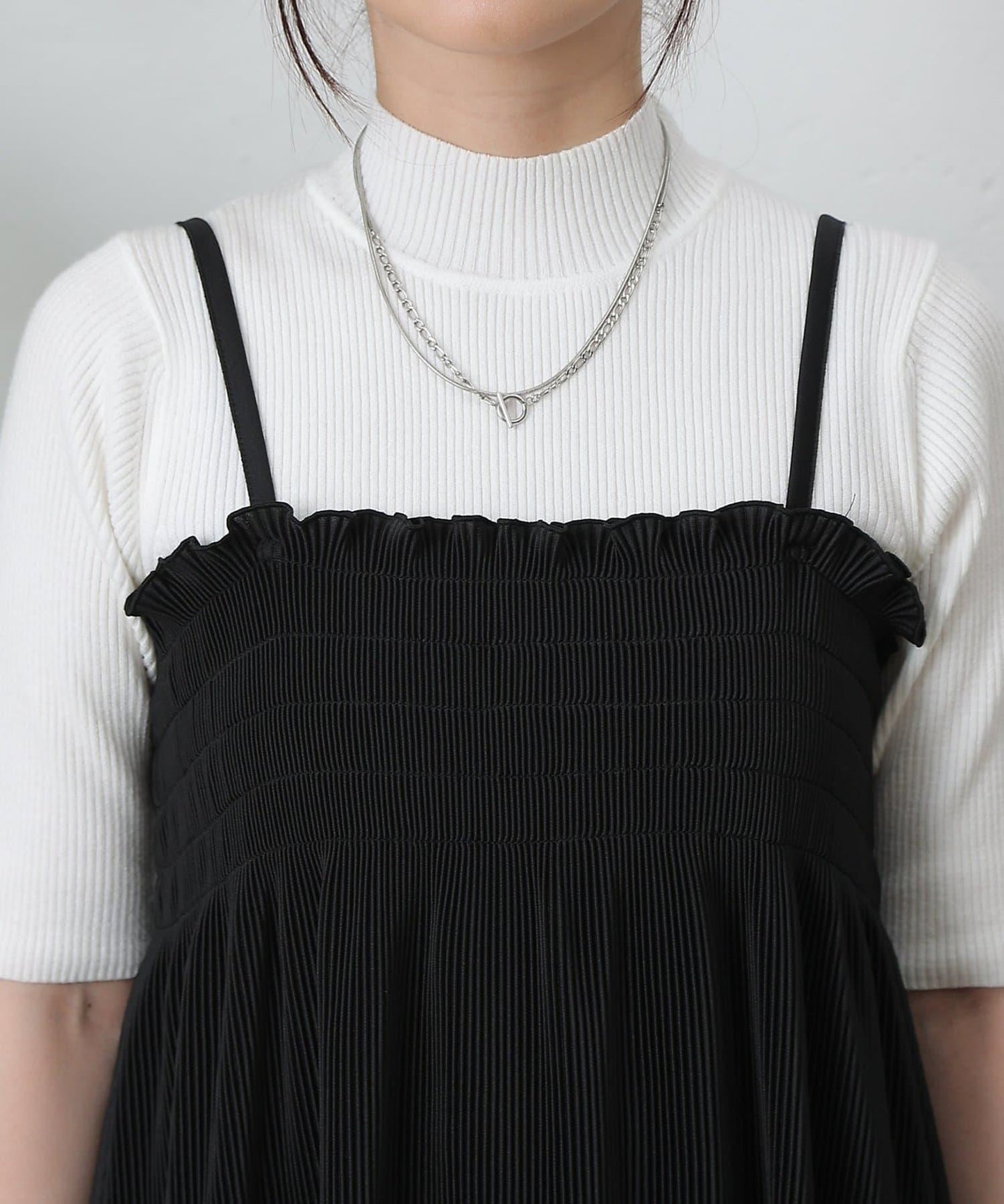 【AW】褶皺抽繩長款上衣