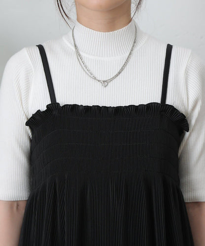 【AW】褶皺抽繩長款上衣