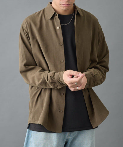 【AW/可搭配套裝】窄版桃皮常規襯衫