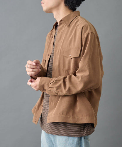 【AW】窄版桃皮西部風短款襯衫