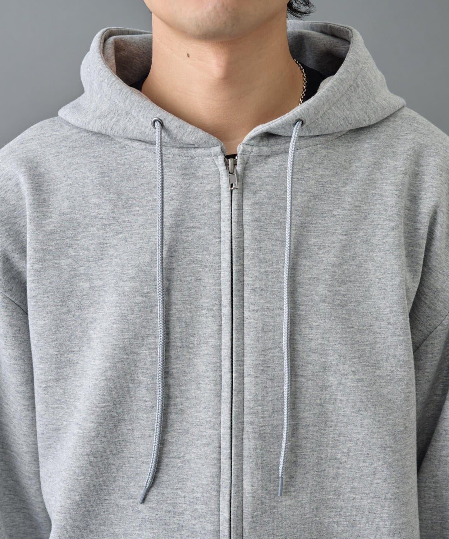 【AW季節/可搭配套裝】TC針織拉鍊連帽衛衣