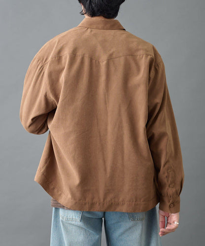 【AW】窄版桃皮西部風短款襯衫