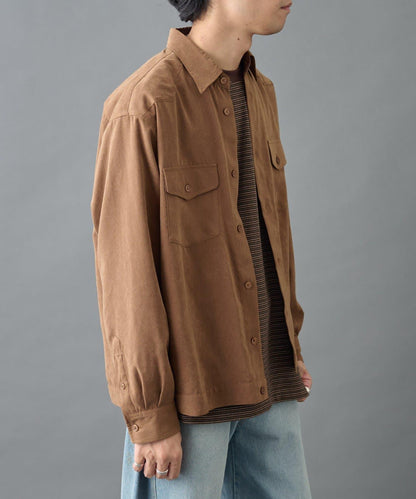 【AW】窄版桃皮西部風短款襯衫