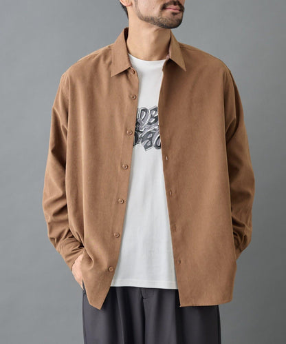 【AW/可搭配套裝】窄版桃皮常規襯衫