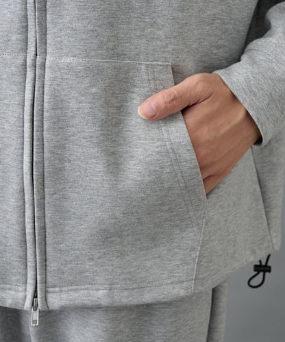 【AW季節/可搭配套裝】TC針織拉鍊連帽衛衣